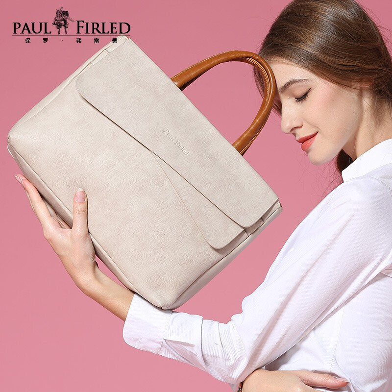 2024 New Computer Bag Korean Style Fashion Business Shoulder Women's Bag Wholesale Trendy Women's Bag Briefcase Dropshipping