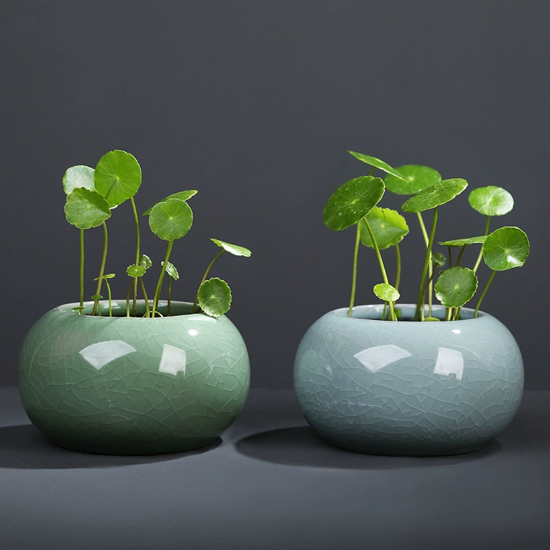 Ge печь Медная Ваза для травы свежий рабочий стол украшение для цветов гидропонный маленький цветочный горшок керамический контейнер цветочный гидропонный горшок