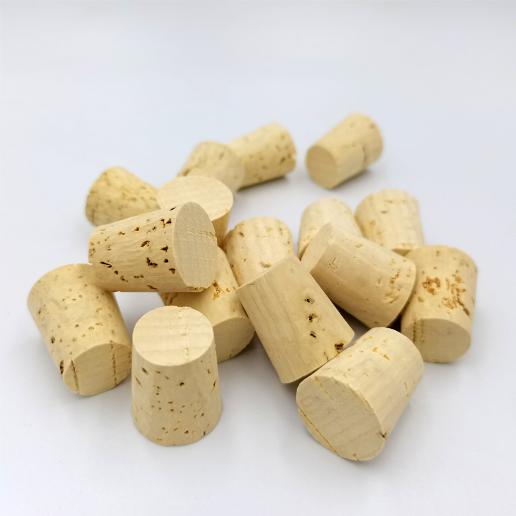 锥形天然软木塞 精油瓶密封木塞打孔 玻璃试管实木塞大小头原木塞