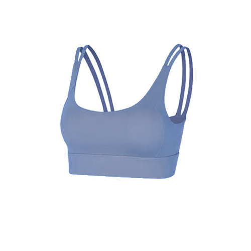 New European and American American back fashion sports bra high intensity shockproof running push up yoga vest fitness bra for women