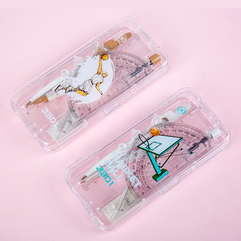 3301 brújulas de examen de estudiante conjunto de ayudas para la enseñanza de matemáticas conjunto de 7 piezas suministros escolares herramientas de matemáticas equipo de dibujo de diseño