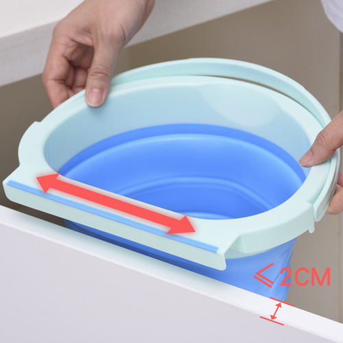 Kitchen trash bin wall-mounted foldable home kitchen cabinet hanging storage bin car creative waste bin factory direct supply