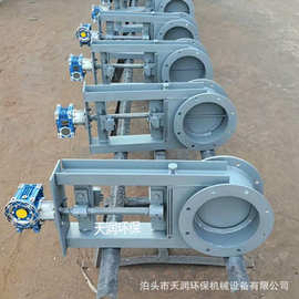 厂家批发300手动插板阀 圆形电动插板阀 单双向气动密封闸板阀