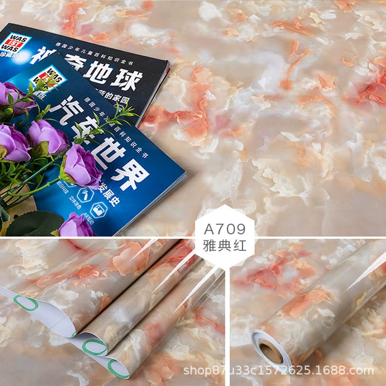 Marble patch, table sticker, self-adhesive cooker, waterproof wallpapers on wall