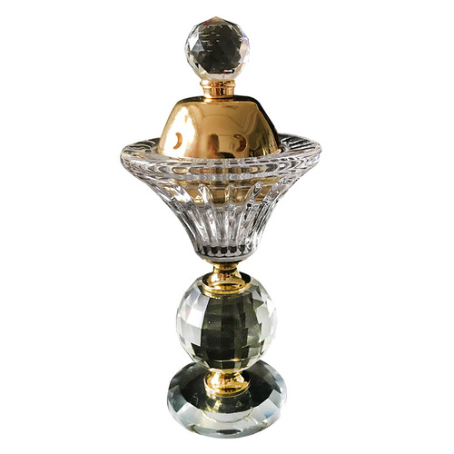 Creative European Crystal Incense Burner, Crystal Craftsmanship Living Room Car Incense Burner Ornament, Wholesale Crystal Incense Burner