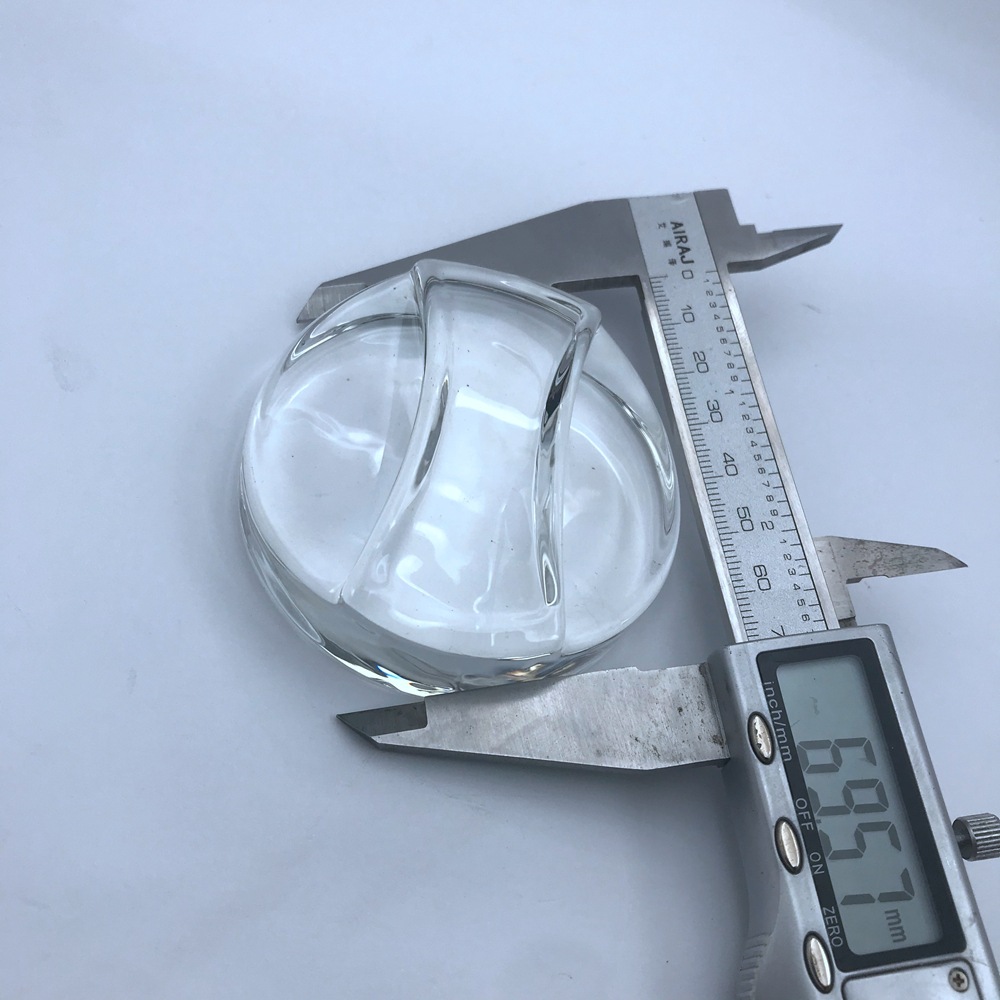 Vidrio cristal columna presión pepinillo redondo pastel plano redondo cilíndrico pisapapeles ciudad de papel plano redondo pesado artesanías de piedra