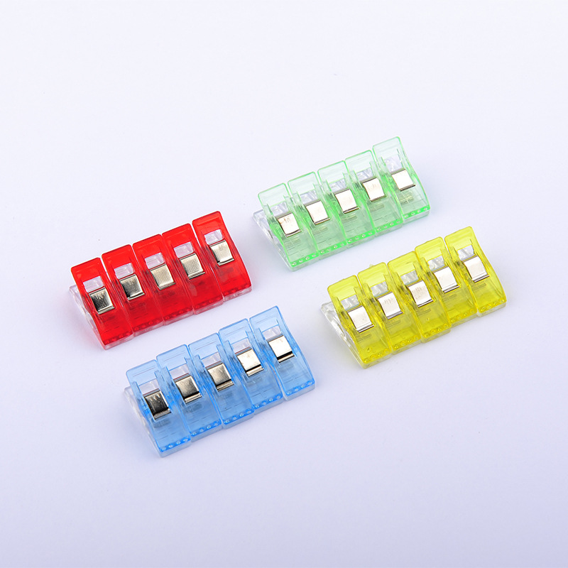 Cloth Craft Plastic Edge Clip Axe Clip Plastic Small Clip Sewing Positioning Clip Four Color Scale Clip