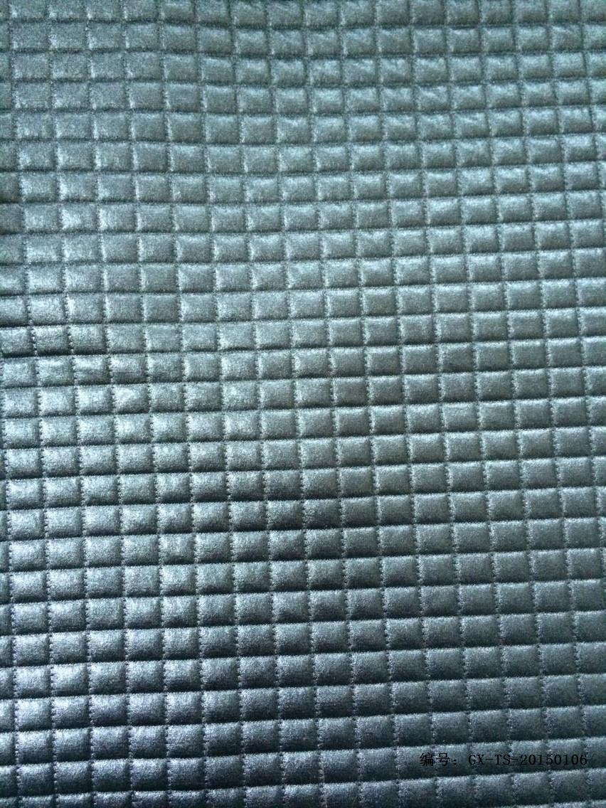 厂家热销涤氨针织亚光格子布  涤纶弹力夹克衫 时尚裙装针织面料