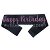 Birthday party shoulder strap pink golden green onion letter birthday happy Happy Birthday welcome etiquette belt