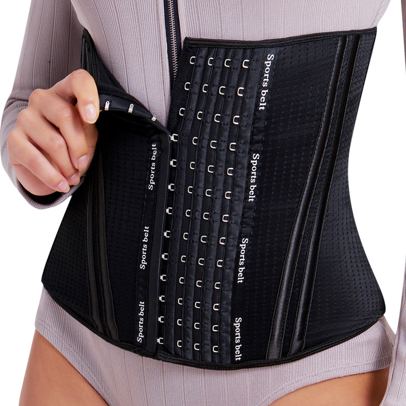 8052 Ice Silk Cotton Plastic Waist Belly Belt Waist Strap Women's Body Shaping Clothes Postpartum Belly Slimming Sports Waist plus size