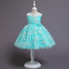 New Children's Dress Net Step Star Embroidered Puff Skirt Children Dress Girls Princess Skirt Performance Services