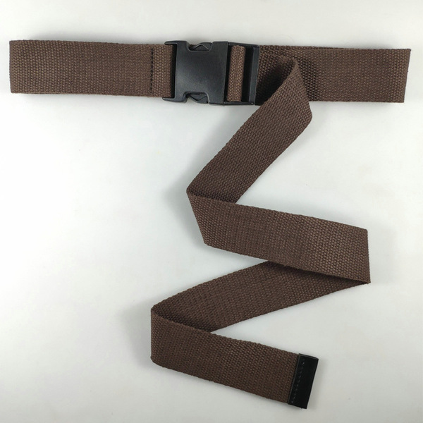 Plastic solid color travel belt with clasp for students