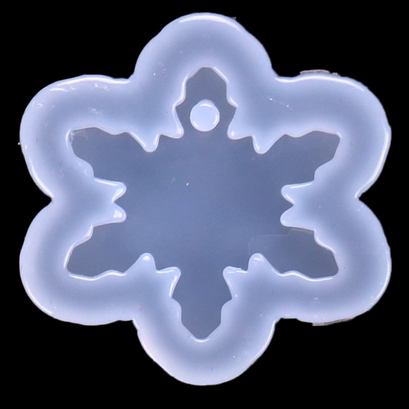 Árbol de Navidad muñeco de nieve espejo epoxi molde de silicona DIY accesorios para teléfonos móviles colgante copo de nieve ELK molde epoxi en stock