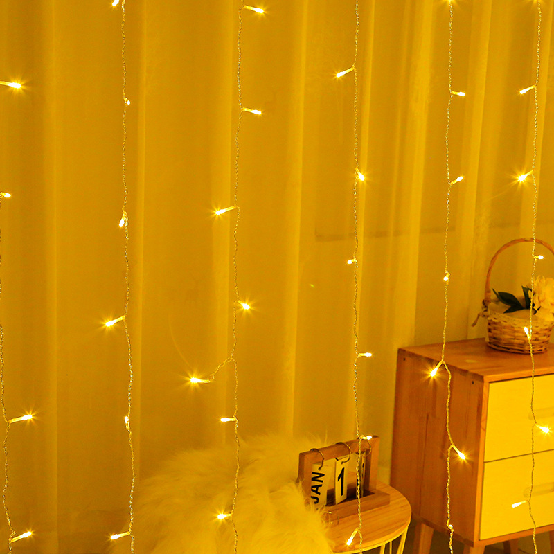 Luz de estrella LED cortina de luz LUZ DE Navidad Romántica habitación diseño luz ins cielo estrellado luz decorativa Cadena de luz de color