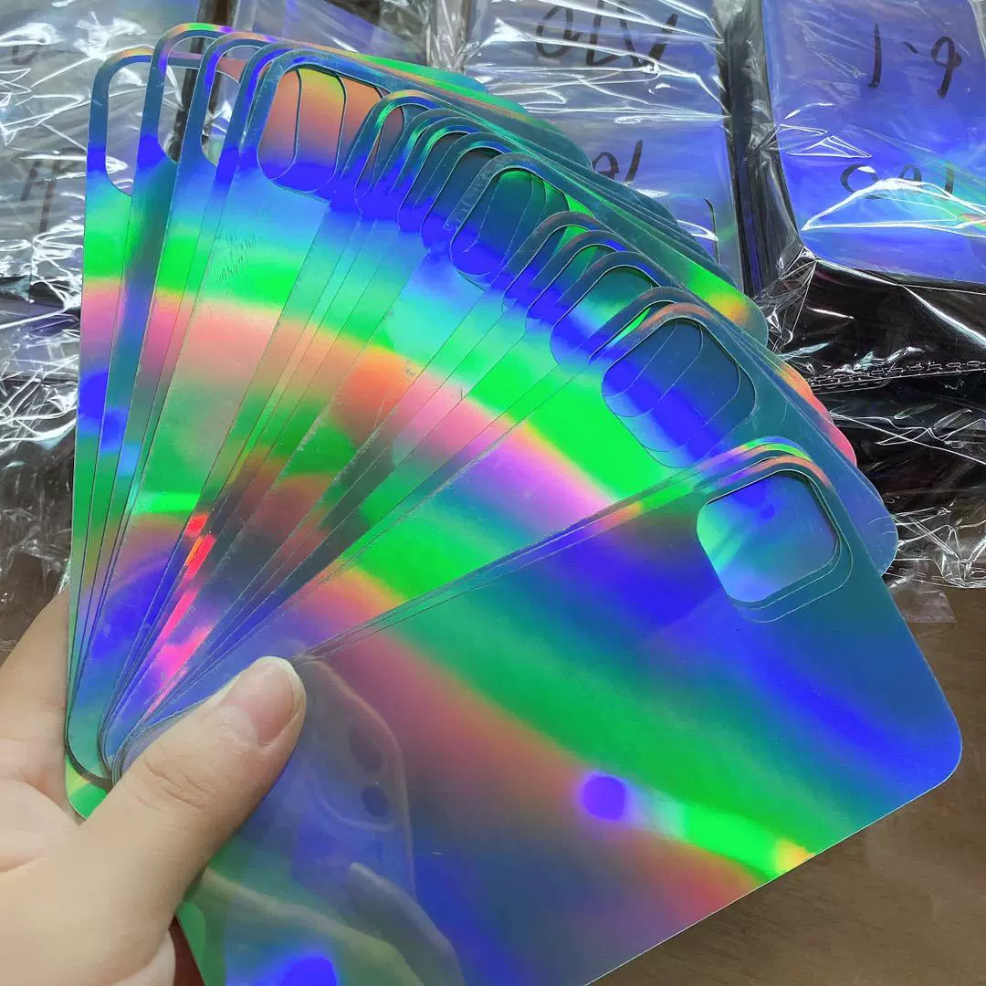 ins渐变pet卡纸镭射1+8T彩虹胶片适用于一加9Pro/1+7/9RT防指纹