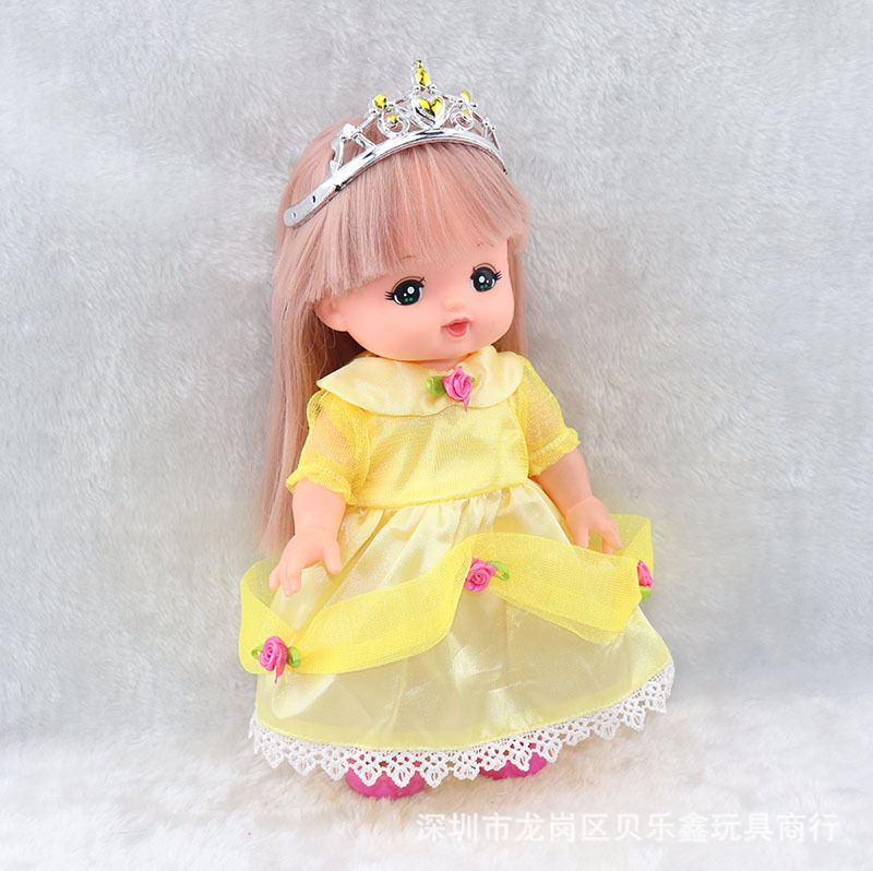 Milu muñeca poco Merlot princesa vestido Belle vestido de la princesa accesorios de la muñeca chica jugar casa juguete fábrica lote