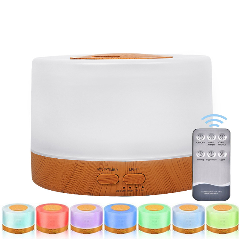 700ml control remoto no impreso grano de madera máquina de aromaterapia no impreso humidificador hogar ultrasónico escritorio purificador de aire