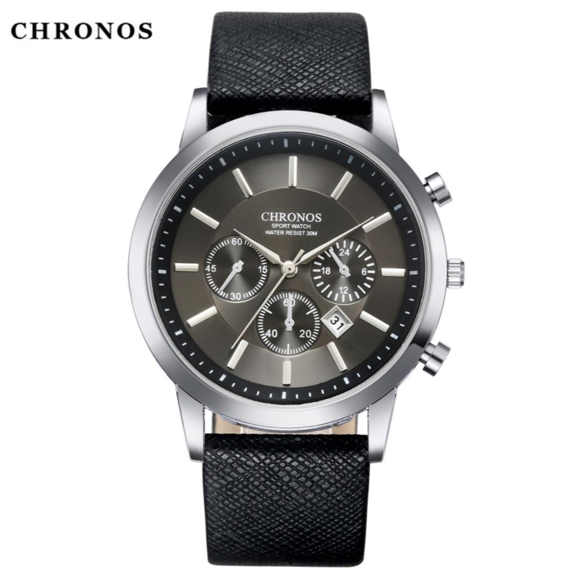 New light luxury fashion simple men's watch leisure belt calendar watch_voghion.com