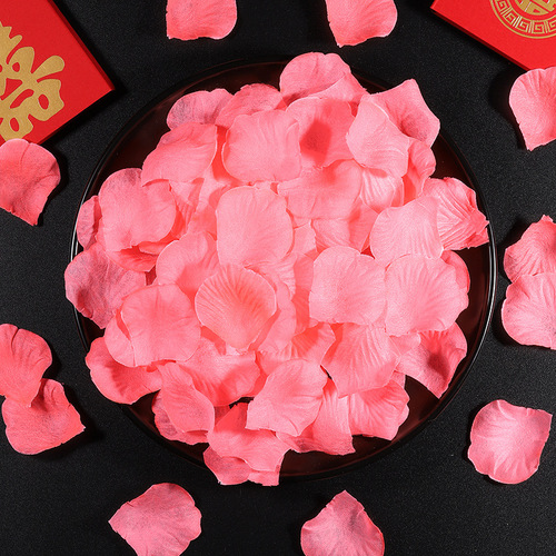 Wedding supplies non-woven fabric simulated rose petals decoration wedding room bed stage T stage KTV decoration