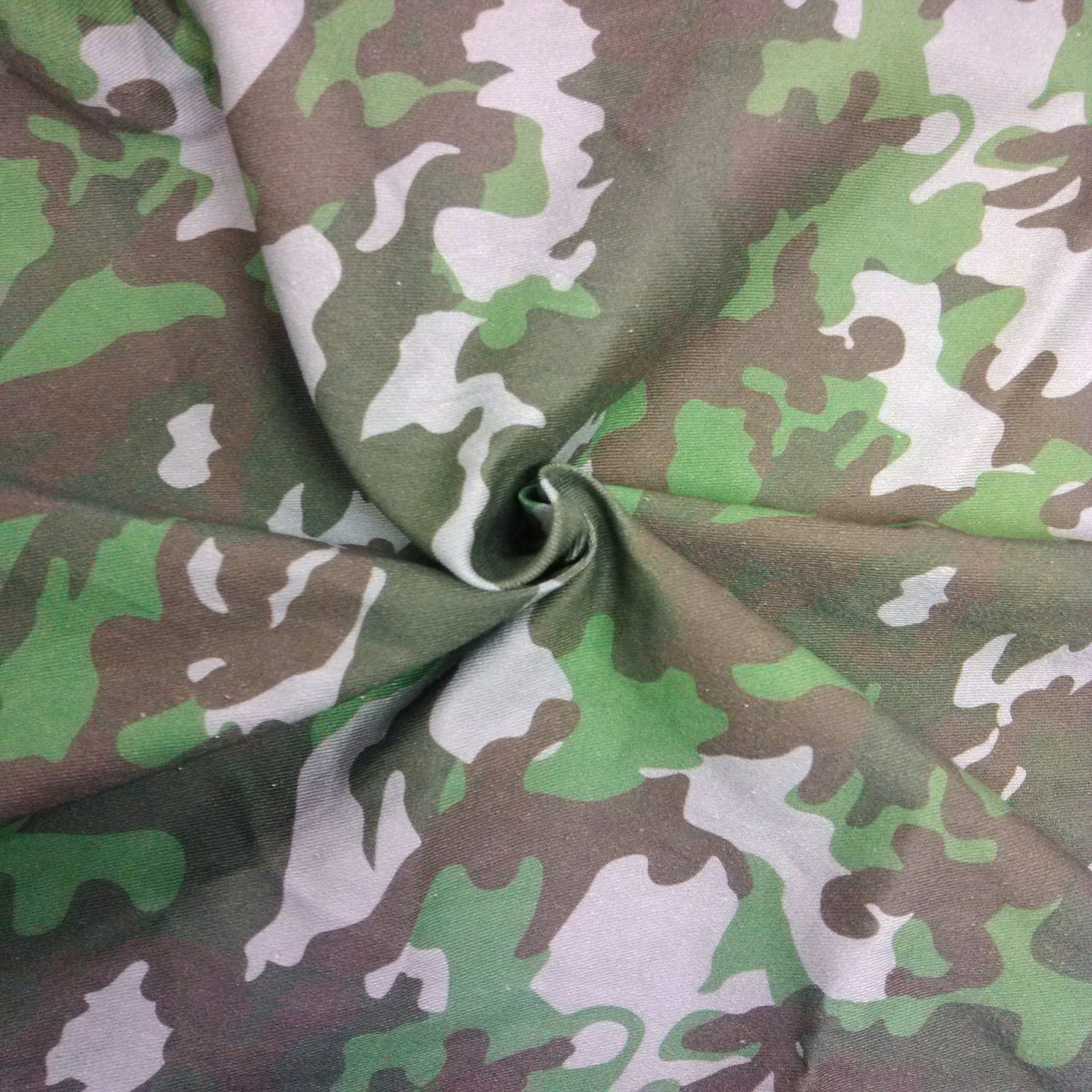 纯棉纱卡 迷彩印花布活性数码印花面料