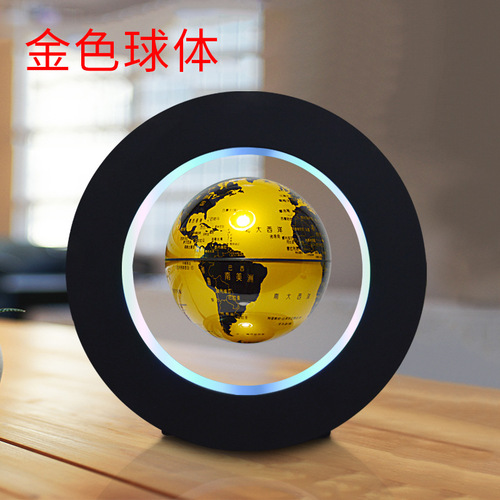 Circular magnetic levitation globe, 3-inch globe, one piece drop shipping, customizable with LOGO, cross-border exclusive sales, factory direct sale