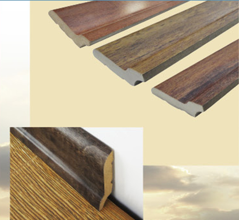Adhesivo de tablero de densidad reforzado de exportación, borde de zócalo, tira en forma de T, tira de piso con hebilla de presión, madera de forma irregular image 4