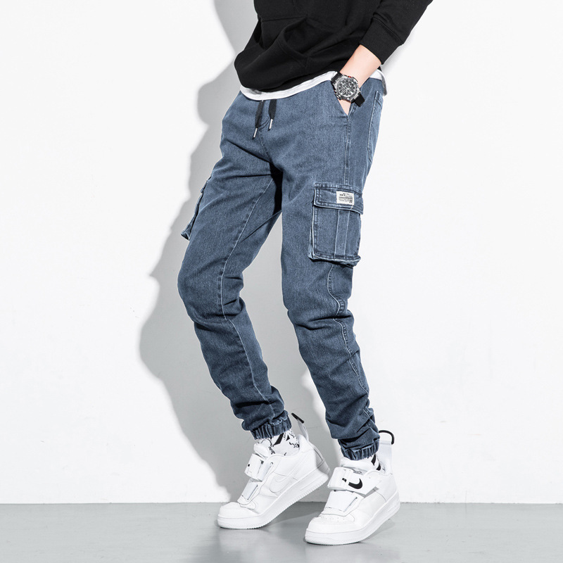 2020 Autumn and Winter New Extra Large Size Casual Pants Cotton Trousers Men's Fashionable Ankle-length Pants Men's Skinny Pants Jeans 2020 Autumn and Winter New Extra Large Size Casual Pants Cotton Trousers Men's Fashionable Ankle-length Pants Men's Skinny Pants Jeans
