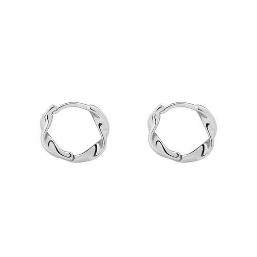Silver Moebius Silver Earrings Earrings Earrings for Women to Sleep in without Taking Off  New Trendy Earrings