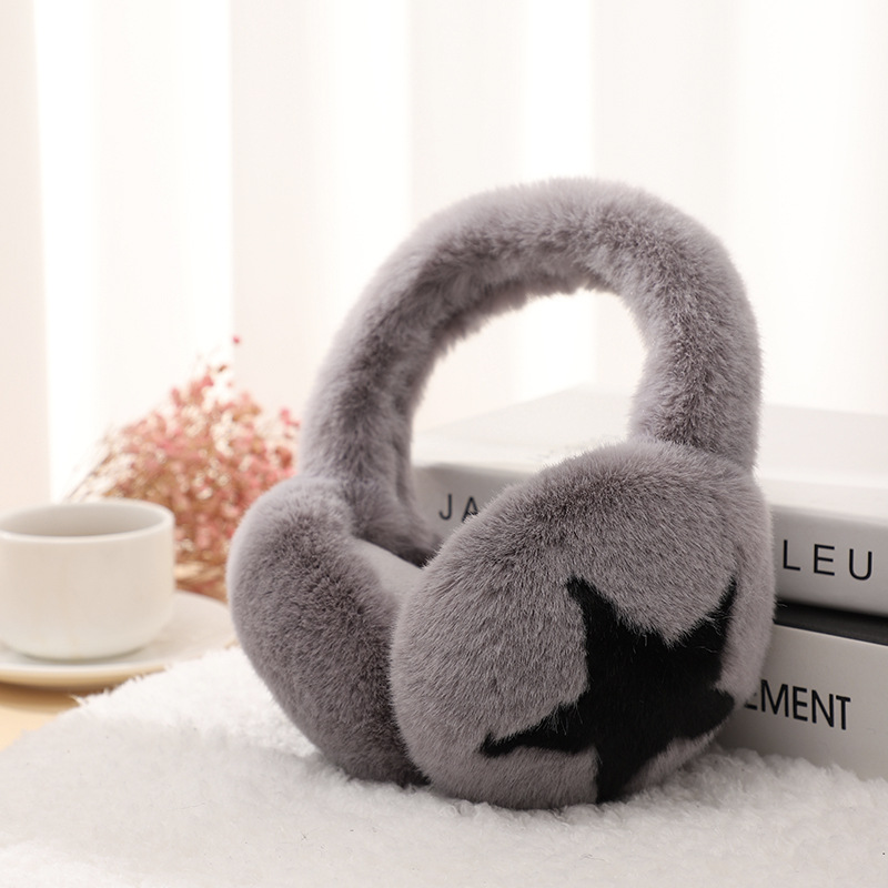 El otoño y el invierno de la nueva navidad orejeras de felpa de las mujeres caliente lindo orejeras a prueba de frío a prueba de viento plegable anti-congelación orejeras bolsa
