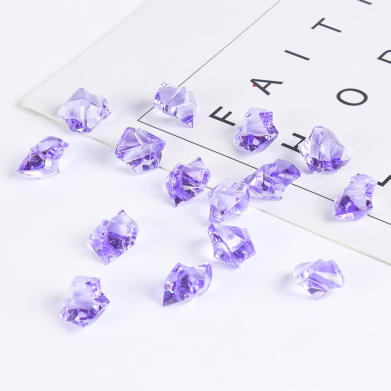 Acrylic plastic transparent gemstone
