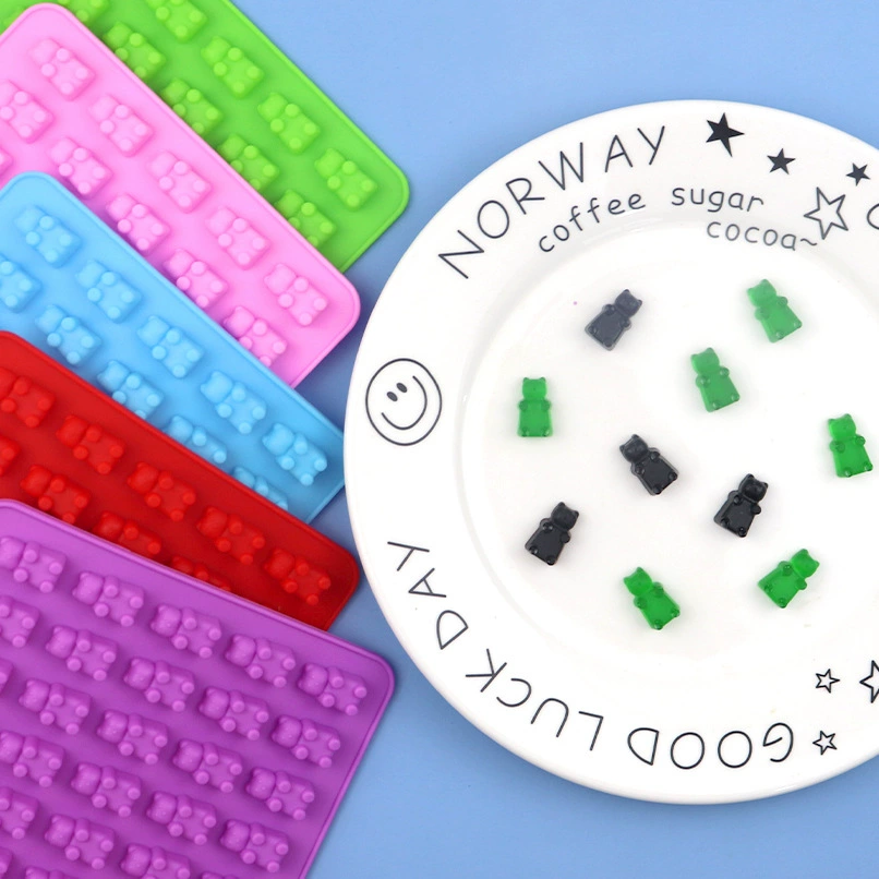 Оптовый набор 50 Bear Silicon Silicon Silicon Salmonic Bing Ghel Models, краска по металлу восковая форма