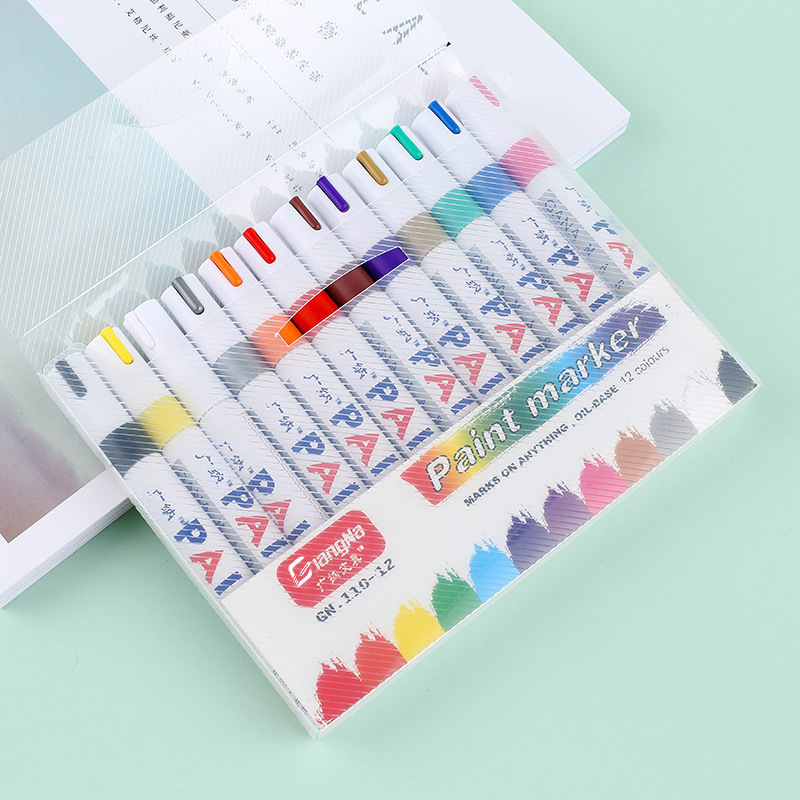 Pluma de pintura de Guangna SP110 álbum graffiti signo-en el título de la pluma de la boda pluma de la pintura de la marca blanca aceitosa pluma