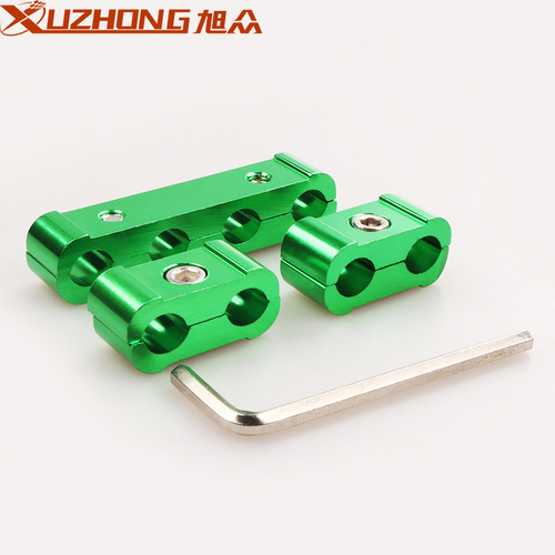 Car modification accessories, three-piece spark plug wire separator fixing sleeve, aluminum alloy three-piece set of wire clips