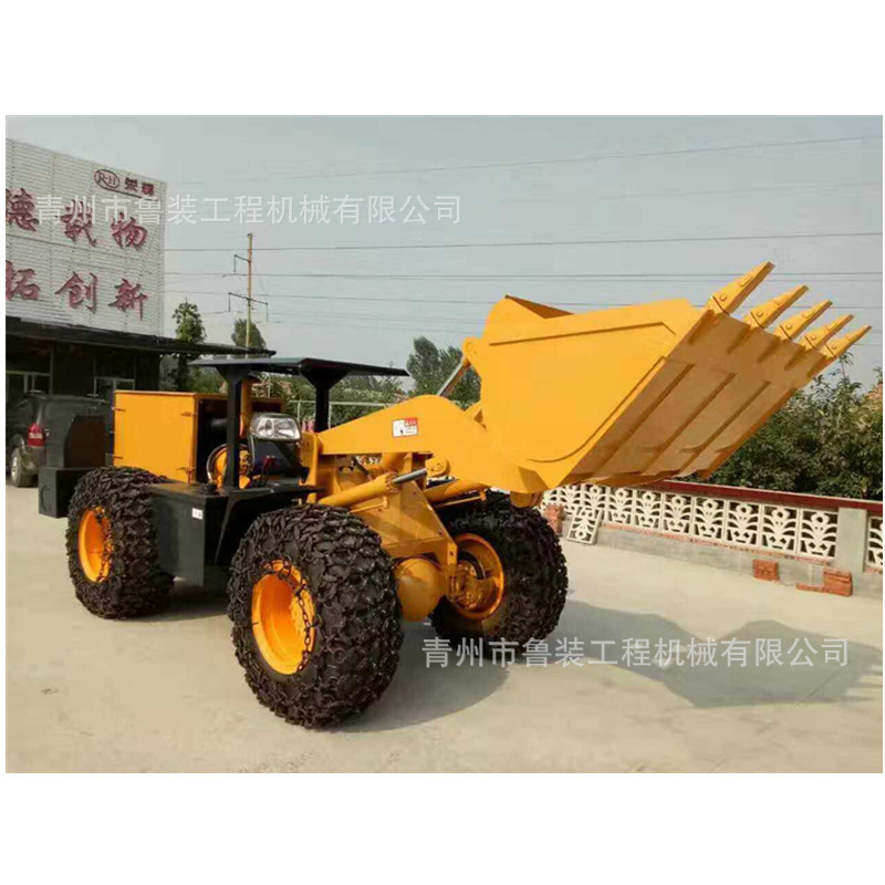青州山工带侧卸矿井铲车 井下装载机带侧翻 低矮隧道铲运机
