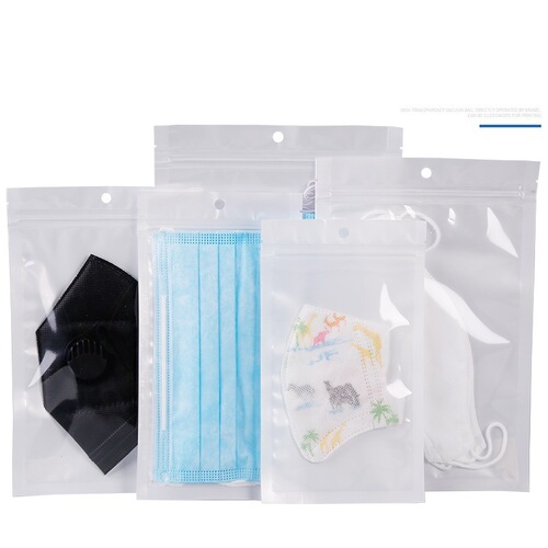 Pearlescent film yin and yang bag mobile phone case jewelry storage bag yin and yang ziplock bag transparent packaging bag can be printed with logo