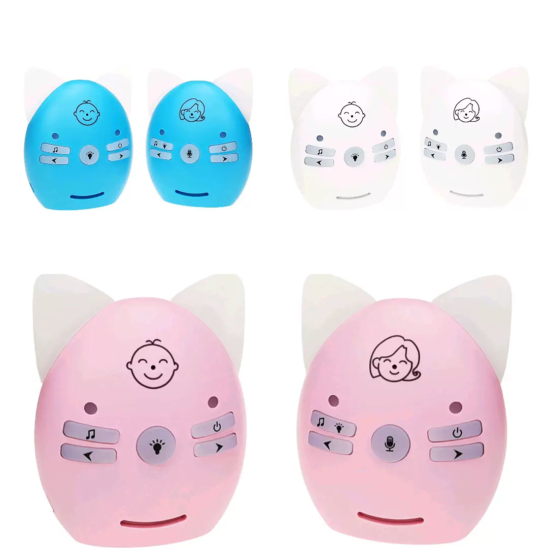 V30无线双向语音婴儿监视器 声音提醒警报监护器干电池供电看护器