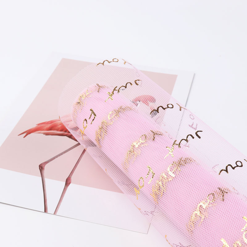 Nueva celebridad en línea hilo inglés creativo dorado flor neta material de embalaje de la tienda de flores de moda bolsa de suministros al por mayor