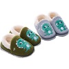 Children's cartoon slippers, keep warm shoe bag, plush dinosaur indoor, new collection