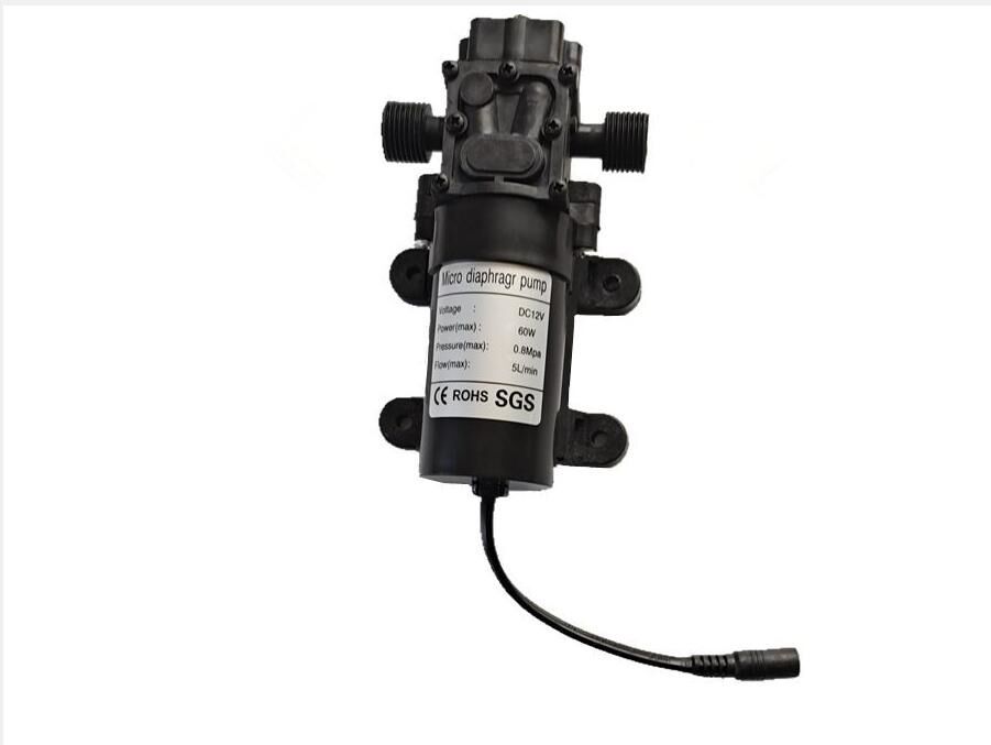 12V bomba 220 fuente de alimentación baja presión traje de pulverización de refrigeración humidificación eliminación de polvo boquilla de cobre de riego desinfección inducción automática