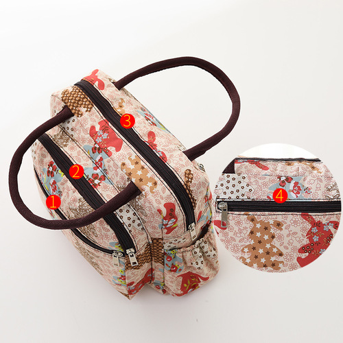  new women's bag canvas handbag thickened lunch bag mommy bag small cloth bag hand mom bag lunch bag