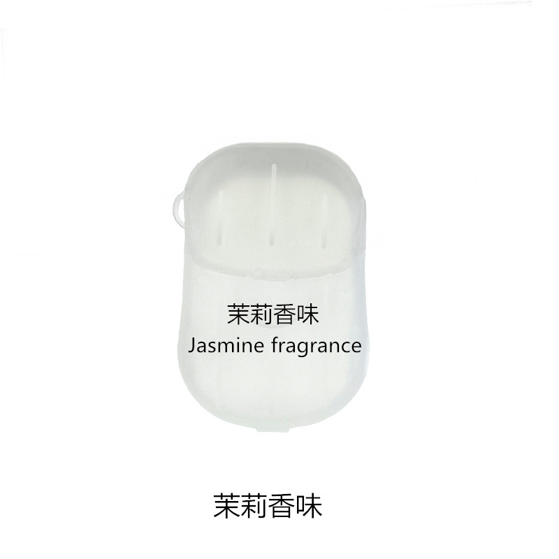 Pieza de jabón portátil de alta calidad pieza de jabón pieza de lavado de manos desechable de papel mini pieza de jabón pieza de limpieza de viaje de hotel