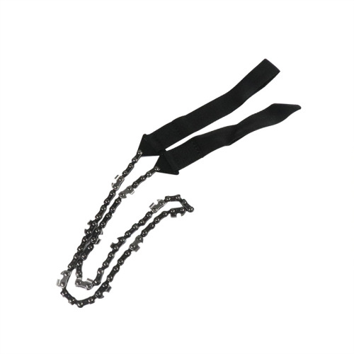 Outdoor Portable Pouch Pull-Lever Chainsaw 11/33 Teeth 24-Inch Camping Survival Chainsaw Garden Felling Line Saw Tool