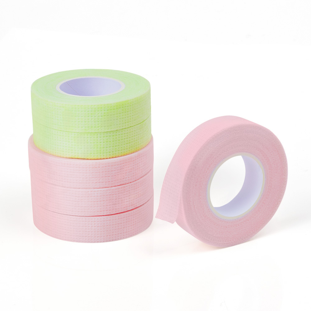 Eyelash extension tape with holes, breathable, green adhesive tape for eyelash extensions with holes