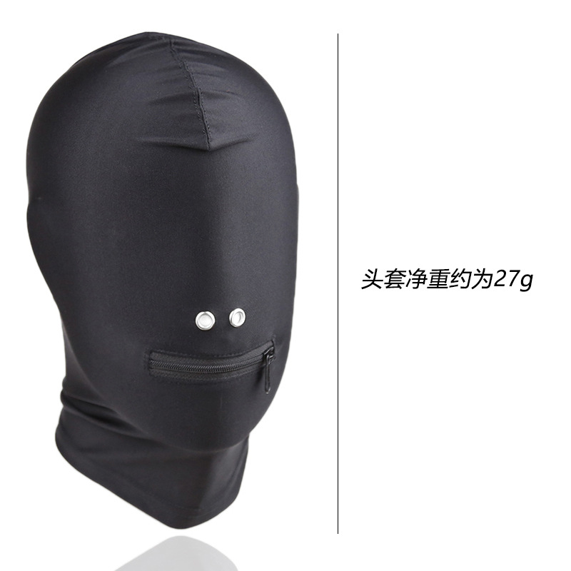 Sexy coqueteo SM suministros de juguete sombrerería máscara de boca negra máscara de amante todo incluido sombrero de pasión alternativa