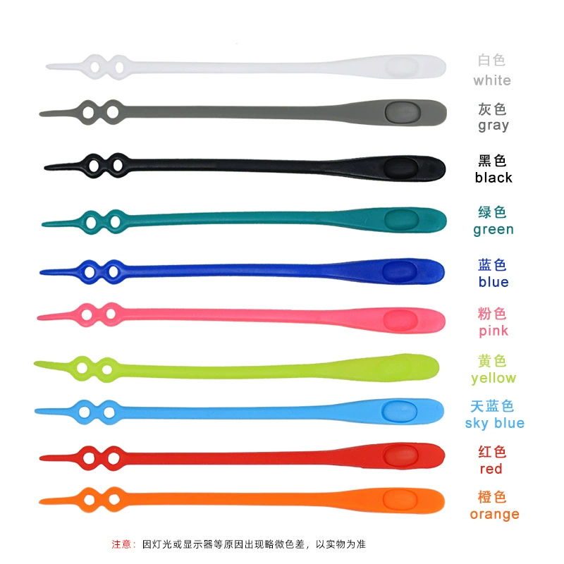 Новое оптовая продажа третьего поколения круглая голова Регулируемая длина ленивый шнурки взрослые дети двойное отверстие универсальные силиконовые шнурки