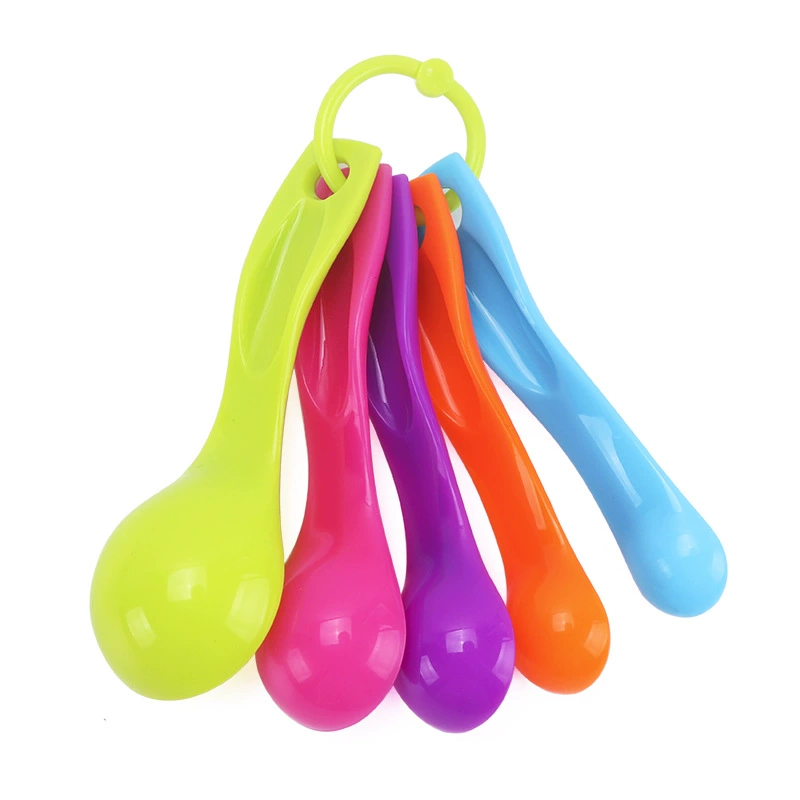 Plastic measuring spoon scaled, set, key bag, (Physicals), 5 pieces, increased thickness