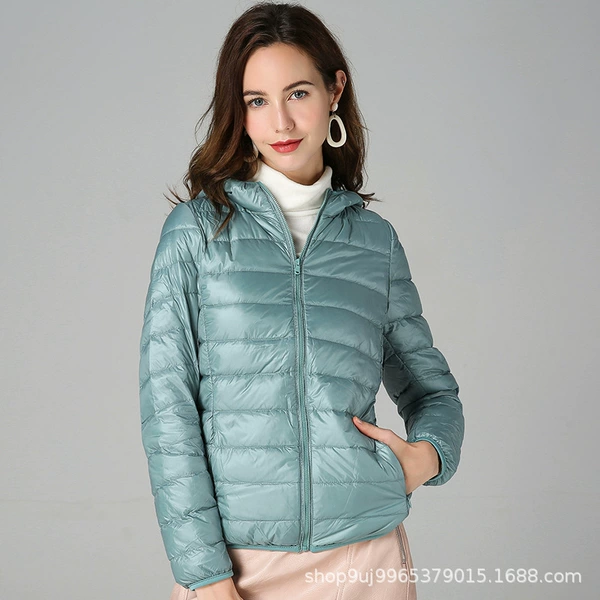 With hood, green