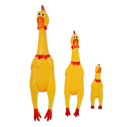 Factory direct sales dog toys venting chicken sound vinyl fighting chicken screaming chicken dog toy screaming chicken cross-border