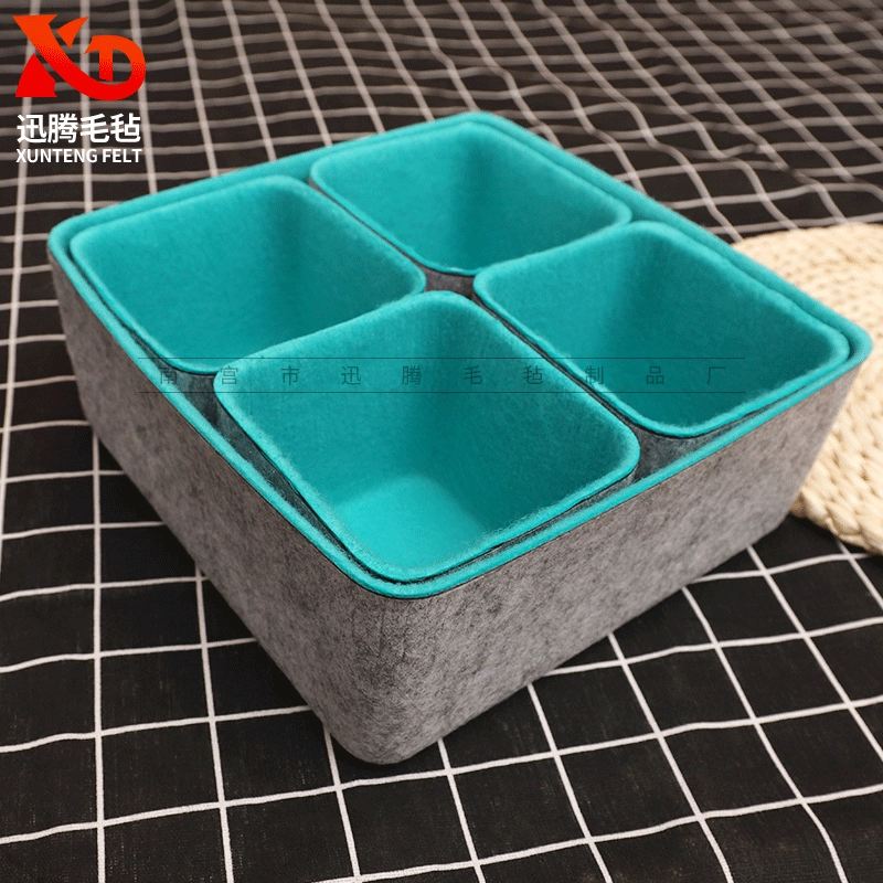 Двухцветная коробка из пяти частей из войлочной коробки для хранения сращивания нового интегрированного дома столешница отделка отделки из войлочной коробки для хранения