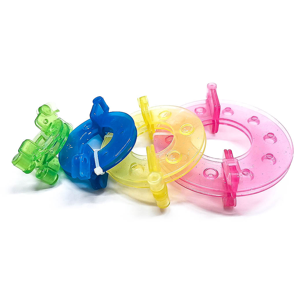 Herramientas de trenzado transparentes ABS plástico bola de fabricación de un conjunto de 4 especificaciones